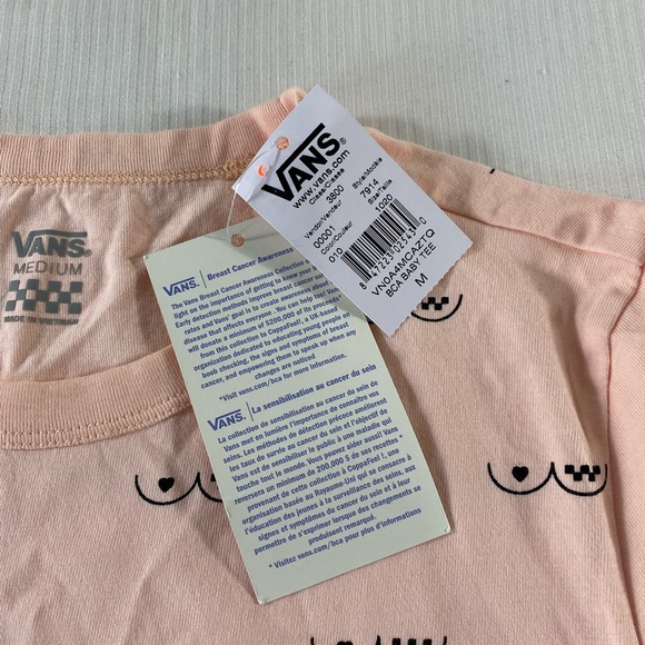 Vans Breast Cancer Awareness Baby Tee T-Shirt - Picture 10 of 12